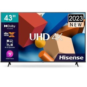 Hisense 43 Inch A6 Smart UHD 4K Frameless LED TV 43A6KKEN