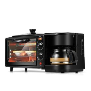 Nunix 3-in-1 Breakfast Maker: Toaster, Oven, Coffee Maker