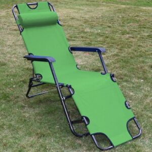 Heavy Duty Patio Folding Recliner Lounge (Camping) Chaise Chair