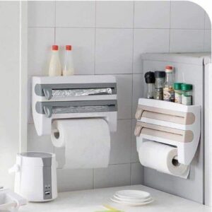 Tripple paper dispenser with top shelf