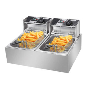 Nunix Double Tank 6+6L Stainless Steel Deep Fryer