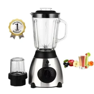 Nunix 1.5L Powerful 2-In-1 Blender with Glass Jar AK-500