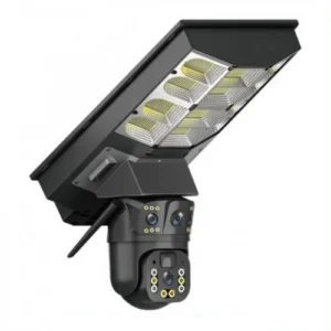 V380 Pro Solar Street Light PTZ Flood Light 4G Camera