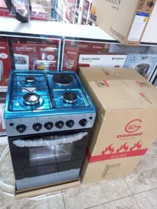 Eurochef 50x55cm 3G+1E Standing Cooker EG55