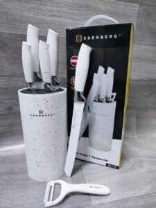 Edenburg Black and White 6-Piece Knife Set