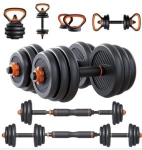 30Kg 6-in-1 Dumbbell/Kettlebell Set