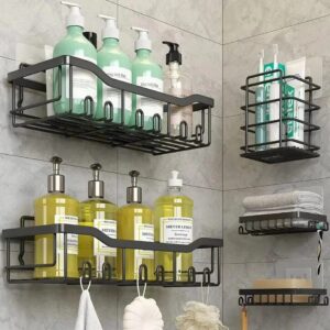 5Pcs Shower Caddy Shelf Set