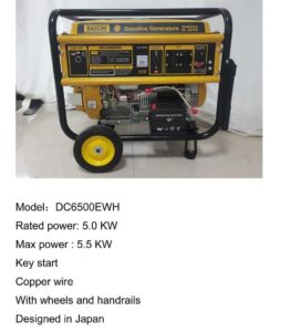 Daichi DC6500EWH Gasoline Generator – 5.0kW Rated Power
