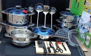 30pc Marwa Stainless Steel Cookware Set