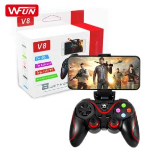 V8 Wireless Bluetooth Game Controller With Smartphone Holder