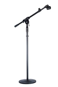 Metallic Round Base Microphone Stand